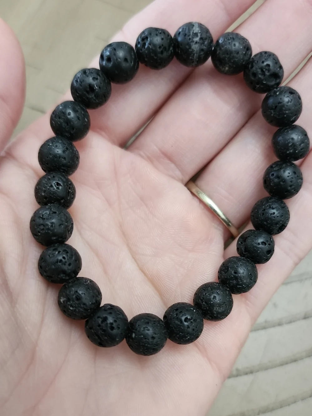 1pc Natural Crystal Bracelets For Women Men - 8mm Semi-Precious Gemstone Beaded